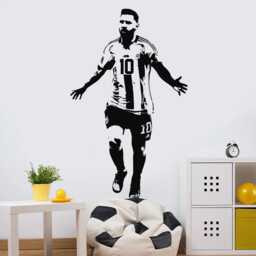 Argentina Goat Football Wall Sticker Soccer Fan Decor - thumbnail 3