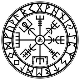 Wall Sticker Vegvisir - Nordic Protection Symbol Wall Sizes & Colors Selectable - thumbnail 2