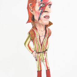 David Bowie Paper Mache Figure - thumbnail 2
