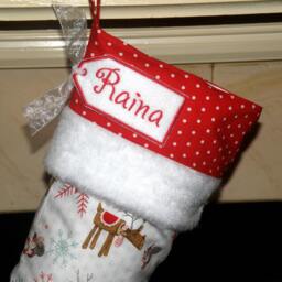 Christmas Stocking With Personalized Name Tag - Elf - thumbnail 4