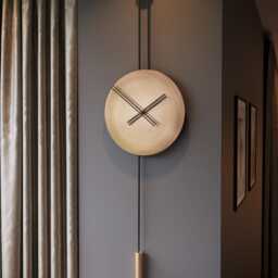 Large Pendulum Wall Clock - Serenity, Luxury Housewarming Gift, Modern Elegant Decor - thumbnail 3