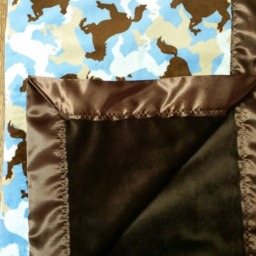 Western Blanket, Baby Minky Cowboy Blanket - thumbnail 2