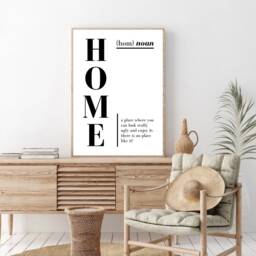 Home Definition Print, Wall Art Funny Prints, Family Fun Quote - thumbnail 2