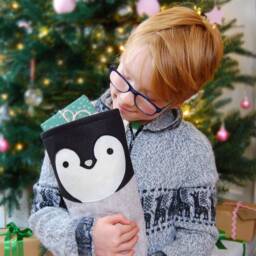 Dress Up Penguin Felt Christmas Stocking - thumbnail 2