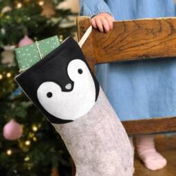 Dress Up Penguin Felt Christmas Stocking - thumbnail 3
