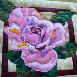 Rose Applique Wall Hanging - thumbnail 2