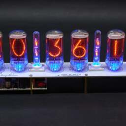 Nixie Tube Clock Z566MM1042 For 6 Or 8 Tubes With Columns, Arduino Comp. Without Tubes Boyfriend Vintage Glowing Gift Steampunk - thumbnail 2