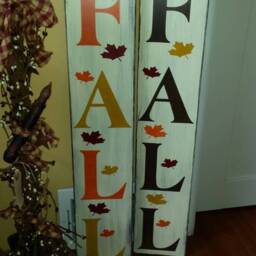 Fall Distressed Wood Sign Rustic Entryway Large Porch Farmhouse Decor Wall Hanging Autumn Decoration - thumbnail 2