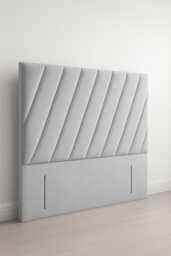 Plush Velvet Floor Standing Headboard - York Design, UK Sizes - thumbnail 1