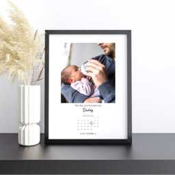 First Fathers Day Gift, Daddy Print, Personalised Photo Frame For Daddy, The You Became My Picture Print - thumbnail 3