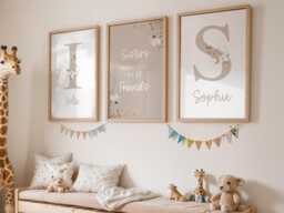 Sisters Print, Make The Best Friends, Girls Bedroom Prints, Girls Prints, Sister Pink Decor, Rainbow, Sisters, Girls Decor - thumbnail 1