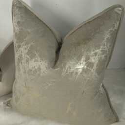 Luxury Piped Lava Stone Cushion Cover Gold Marble Design For New Home Designer Handmade Pillow/(Only Cover - thumbnail 2