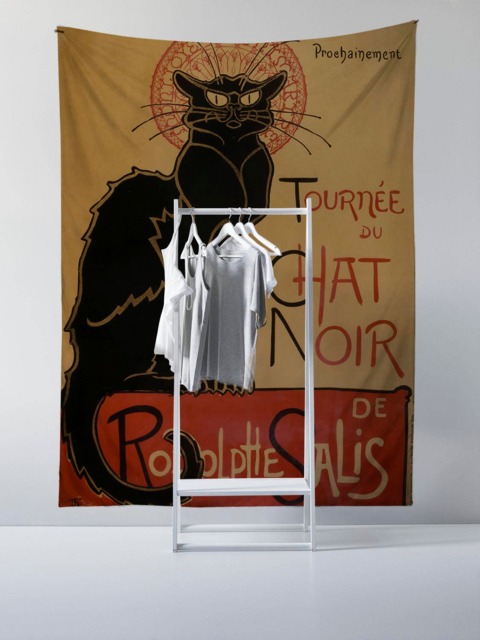 French Cat- Wall Tapestry - Tapestry Hangings Wanderlust Bohemian Home Decor Dorm T#94 - image 1