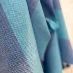 Blue Stripe Hammam Towel - thumbnail 2