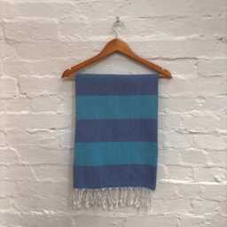 Blue Stripe Hammam Towel - thumbnail 1