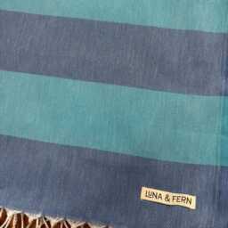 Blue Stripe Hammam Towel - thumbnail 3