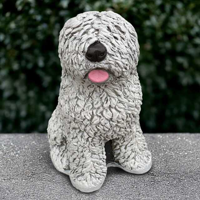 Concrete English Dog Sculpture Outdoor Statue Stone Pet Ornament Cement Animal Decoration Dog Lover Gift Handmade Art Yard - image 1