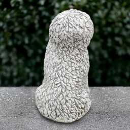Concrete English Dog Sculpture Outdoor Statue Stone Pet Ornament Cement Animal Decoration Dog Lover Gift Handmade Art Yard - thumbnail 4