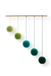 Green Gobbi Mobile, Montessori Baby Toy, Hanging Crib Mobile