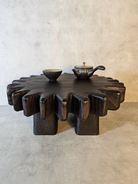 Rustic Coffee Table & Live Edge Table, Low Dining Furniture, Minimalist Table - image 1