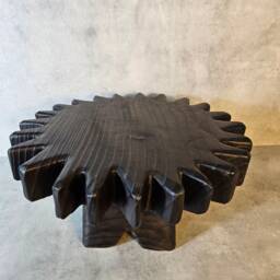 Rustic Coffee Table & Live Edge Table, Low Dining Furniture, Minimalist Table - thumbnail 2