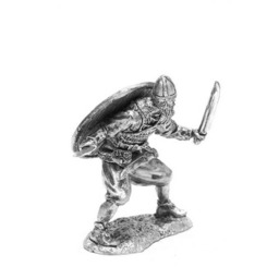 Tin 54mm Viking Metal Figurine - thumbnail 3
