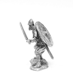 Tin 54mm Viking Metal Figurine - thumbnail 4