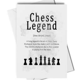 Chess Legend Definition Card Or Art Print, Gift For Chess Player, Home Decor, Wall Art, Teacher - thumbnail 2