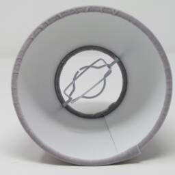 Light Grey Velvet Small Candle Clip Wall Tapered Lampshade Shade - thumbnail 3