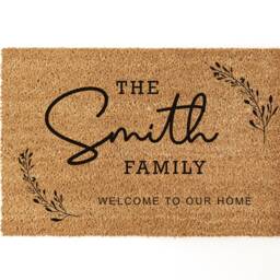 Personalised Family Name Coir Door Mat - New Home Gift - thumbnail 2