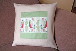 Green Red Bird Design Throw Pillow Cushion Cover 18x18 Inch 45cm - thumbnail 1