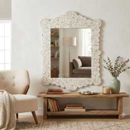 Handmade Mother Of Pearl Bedroom Mirror, Coastal Decor, Wedding Gift - thumbnail 3