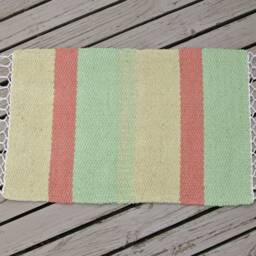 "Hand Woven Rug - 18"" X 29" - thumbnail 3