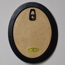 Halloween Black Oval Wooden Framed Picture Wall Hanging Scary Pumpkins - thumbnail 2