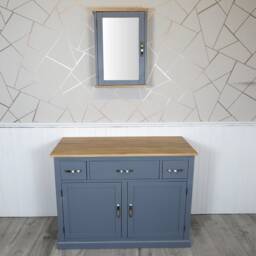Bathroom Furniture - Grey -1000mm Vanity Cabinet Storage Sideboard 1161G - thumbnail 1