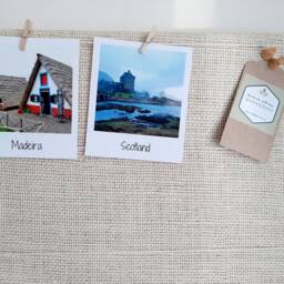 Hessian Cork Board Burlap Wedding Photo Display With Pegs - thumbnail 3