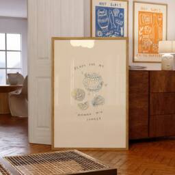 Just Want My Mamma Mia Summer Wall Print - Greek Greece Poster Euro Art Trendy Aesthetic Beach Lover - thumbnail 2