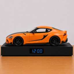 Toyota Gr Supra Alarm Clock - Realistic Engine Sound, Handmade, Car Enthusiast Gift, Fast & Furious - thumbnail 4