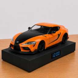 Toyota Gr Supra Alarm Clock - Realistic Engine Sound, Handmade, Car Enthusiast Gift, Fast & Furious - thumbnail 2