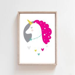Set Of 3 Unicorn Prints, Decor, Girls Bedroom Wall Art, Nursery Prints - thumbnail 2