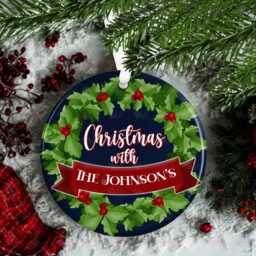 Personalised Christmas Decoration - Family Gift Custom Bauble Stocking Filler Eve Box