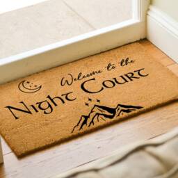 Welcome To The Night Court Doormat, Acotar Doormat, Sarah J Maas, A Of Thorns & Roses, Velaris Decor, Fantasy Book Lover Gift - thumbnail 2