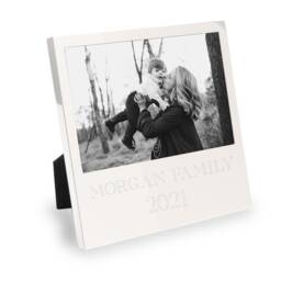 Personalized Engraved Silver Picture Frame 4x6 Photo, Family Gift, Graduation, New Baby, Retirement - thumbnail 1
