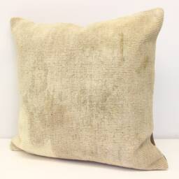 Handmade Turkish Kilim Pillow Cover, 20x20 Retro Home Decor - thumbnail 3