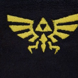 Legend Of Zelda Hyrule Hyruian Family Royal Crest Bird Emblem Rupee Green Red Blue Embroidered Hand Towel - thumbnail 3