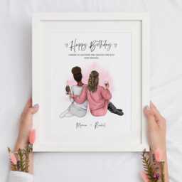 Personalised Galentine's Gift For Best Friend - Friendship Birthday Print, Cp - thumbnail 1