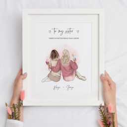 Personalised Galentine's Gift For Best Friend - Friendship Birthday Print, Cp - thumbnail 2