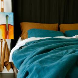 Linen Duvet Cover Set Of Duvet Cover & Pillowcases With Ties. Natural French Pure Linen Bedding Set - thumbnail 4