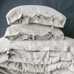 Linen Duvet Cover Set Of Duvet Cover & Pillowcases With Ties. Natural French Pure Linen Bedding Set - thumbnail 2