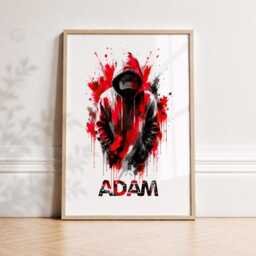 Personalised Boys Gamer Poster - Bedroom Name Decor, Gaming Gift, Teen Room Wall Art - thumbnail 2
